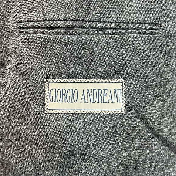 NWT Giorgio Andreani Reda 48R Gray Wool Unstructured 2-Button Blazer Jacket - Picture 9 of 11